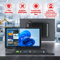 Komputer Layar Sentuh Industri All in One Panel PC untuk Kontrol Otomasi OEM ODM Pasokan 232/485 WiFi Win10/11 Android