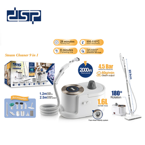 <span class=keywords><strong>Nettoyeur</strong></span> <span class=keywords><strong>vapeur</strong></span> DSP 2000W 9 en 1, haute pression 4,5 bars avec tête de serpillière rotative à 180° pour sols, cuisine et fenêtres à la maison - Product Image 3