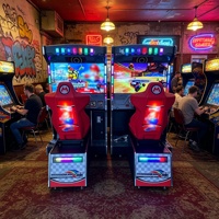 Nouvelle conception de simulateur de course automobile, écran LCD de 42 pouces, style Mario Kart, machine de jeu vidéo de course à monnayeur pour un joueur seul
