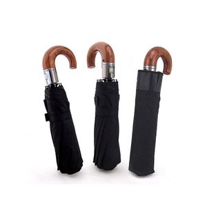 Classic Style Men Automatic 10 Ribs Strong <b>Windproof</b> Resistant 3 Folding <b>Umbrella</b> Rain Business Male Quality Parasol - Product Image 5