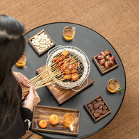 Four en argile à la mode Barbecue BBQ Grills Petit four à carbone commercial Ménage Chauffe-plat Carbone Boue Sol Poêle Charbon de bois
