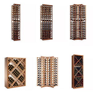 Support mural en bois pour bouteilles de <span class=keywords><strong>vin</strong></span>, kit de rangement pour <span class=keywords><strong>cave</strong></span> <span class=keywords><strong>à</strong></span> <span class=keywords><strong>vin</strong></span>, 5 colonnes avec présentoir, vente en gros directe usine - Product Image 2