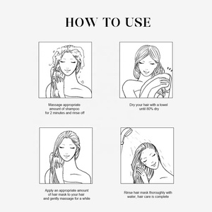 ครีมนวดผมสูตรบำรุงและฟื้นฟู 360 มล. น้ำมันเมอร์ริคันน์ น้ำมันทีทรี กรดไฮยาลูโรนิก ครีมบำรุงผมธรรมดา รับผลิตแบบ OEM - Product Image 5