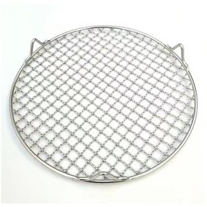 गैर-स्टिक 304 स्टेनलेस स्टील बारबेक्यू रेस्तरां मछली ग्रिलिंग जाल खाना पकाने के लिए हैंडल के साथ हैंडल - Product Image 4