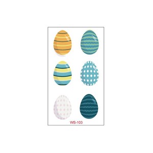 Tatuajes de <span class=keywords><strong>feliz</strong></span> Pascua para niños y niñas, huevos de conejito divertidos, tatuajes temporales, decoración de fiesta de Pascua, <span class=keywords><strong>tatuaje</strong></span> falso de Pascua, pegatina - Product Image 4