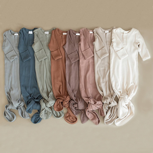 High Quality Knotted Baby <strong>Dressing</strong> <strong>Gown</strong> Baby Swaddle Sack Sleepwear <strong>Gown</strong> for <strong>Newborns</strong> - Product Image 1