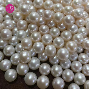 Handmade Loose Bead giả ngọc trai tự làm đồ trang sức phát hiện nhựa nhựa Nail Art trang trí một lỗ màu be trắng số lượng lớn ngọc trai - Product Image 5