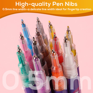 Lot <span class=keywords><strong>de</strong></span> 12 stylos <span class=keywords><strong>de</strong></span> nail art transfrontaliers pour <span class=keywords><strong>dessin</strong></span> graffiti, traçage, peinture à la main, stylos à pointe fine et détails - Product Image 2