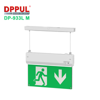 Film indicateur remplaçable rétroéclairé Installation suspendue Lumière LED en plastique ultra-mince Panneau de sortie de secours