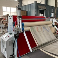 Machine de fabrication de revêtements de sol LVT en vinyle PVC, design chevrons chêne campagnard, insonorisée et étanche, pour vente en gros