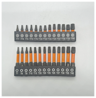 Jeu de 26 embouts de tournevis Torx de sécurité T7-T40, embouts hexagonaux de 1/4 pouce, longs et courts, pour perceuse-visseuse et outils de réparation