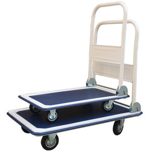 PH300 Good Bearing Capacity Warehouse <strong>Material</strong> <strong>Handling</strong> Foldable Truck Iron Flatbed <strong>Trolley</strong> - Product Image 6