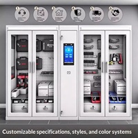 Armoire à outils intelligente pré-assemblée avec gestion RFID, pesage, reconnaissance d'empreintes digitales et faciale, résistante à la rouille, capacité de plus de 70 kg pour usine