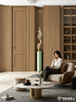 Pintu Kayu Modern Murah Grosir, Pintu Cetak Sederhana untuk Penggunaan Hunian, Pintu Interior Cetak Biaya Rendah Tanpa Cat untuk Ruang Tamu