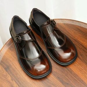 Chaussures Derby pour Hommes 2025 – Nouveauté Tendance Noire, Décontractées et Habillées, en Cuir Véritable, à Lacets, Respirantes, Faites à la Main, à Plateforme Épaisse, Idéales pour Mariage et Bureau - Product Image 4