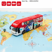 Autobús Urbano de Juguete de Aleación a Escala 1:32 con Logotipo Personalizado, Modelo de Simulación Fundido a Presión con Luces y Sonidos