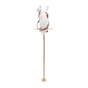 Palo caballo felpa hecho a mano Hobby caballo en un palo con ruedas de madera relincho real y <span class=keywords><strong>sonidos</strong></span> al galope - Product Image 3