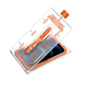 Clear HD temperli cam iPhone 12 12 pro 12 pro max 9H 2.5D 3D asahi temperli cam kurulum aracı 1 paket