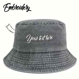 Custom Lightweight Summer Bucket <b>Hat</b> Embroidery for <b>Men</b> Women's <b>Sun</b> Protection for Fishing Casual Outings Cycling Beach Outdoor - Product Image 4