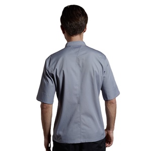 CHECKEDOUT Giacca <span class=keywords><strong>da</strong></span> <span class=keywords><strong>Chef</strong></span> Unisex in Policotone con Colletto Incrociato e Mezza Manica, Uniforme <span class=keywords><strong>da</strong></span> Cuoco Disponibile all'Ingrosso - Product Image 3