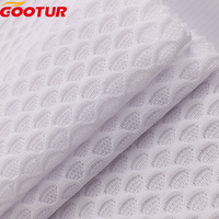Tissu Jacquard en polyester à motif d'éventail 110g tissu en maille extensible tissu de sport pour vêtements de cyclisme à séchage rapide