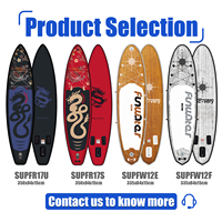 FUNWATER Dropshipping Vente en gros paddle board gonflable hydroptère planche de surf ailerons paddle grip sup board wakeboards planche de surf