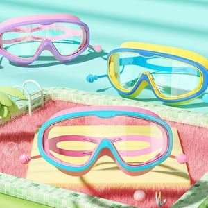 Child Swimming Goggles Pc Lens Anti Fog <b>Plastic</b> For Kids Water Play Travel - Product Image 1