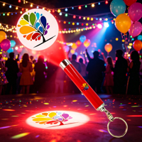 Porte-clés LED personnalisé pas cher, mini lampe torche, projecteur LED ultra lumineux