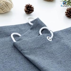 <span class=keywords><strong>Rideau</strong></span> <span class=keywords><strong>de</strong></span> <span class=keywords><strong>douche</strong></span> aspect lin bleu gris 160 GSM en polyester cationique, résistant et hydrofuge, pour la décoration moderne des salles <span class=keywords><strong>de</strong></span> bain d'hôtel - Product Image 6