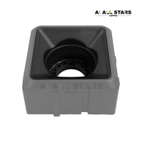 Plafonnier encastré LED en plastique ABS PVC blanc et noir pour plafond tendu, matériau plastique GX53