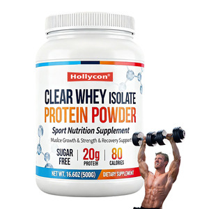 Vente en gros de supplément nutritionnel sportif de qualité supérieure pour la croissance musculaire, la force et la récupération Poudre de protéine d'isolat de lactosérum transparent - Product Image 1