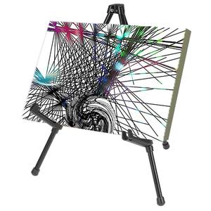 LISI 14in Petit trépied portable en aluminium noir Support de chevalet pour enseignes Poster Art Painting Fabriqué en métal durable - Product Image 4