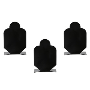 Lot de 3 silhouettes de cibles métalliques pour la pratique des pistolets à eau, accessoire de jeu CS - Product Image 1