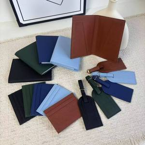 Nouvel ensemble de porte-billets de voyage en cuir PU, porte-passeport, porte-étiquette de bagage, porte-cartes, coffret cadeau - Product Image 4