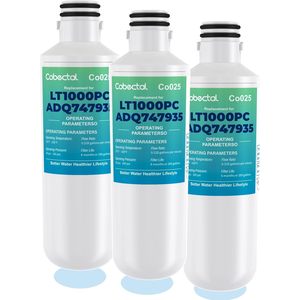 โคเบคทัล โค 025 ไส้กรองน้ำสำหรับ Lt1000Pc Adq747935 3 แพ็คไส้กรองตู้เย็นคาร์บอนไฟเบอร์ - Product Image 1