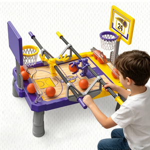 Gioco <span class=keywords><strong>di</strong></span> <span class=keywords><strong>Basket</strong></span> da Tavolo Portatile, Mini Giocattolo Interattivo per Interni, Gioco Antistress - Product Image 1