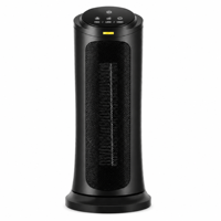 Chauffage d'appoint céramique PTC 2000W avec télécommande, écran tactile, effet cheminée et humidificateur