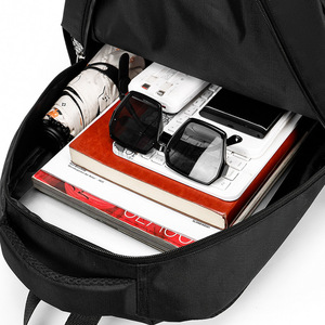 Black Oxford Cloth Backpack 20-35L Durable Business Travel Student Campus Bag - Product Image 3