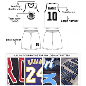 Hochwertiges Basketball-Set für Kinder, Jugendliche und Erwachsene mit Trikots und Shorts, Anpassbares Logo - Product Image 5