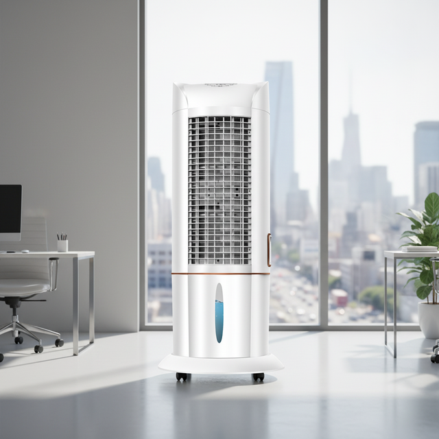 TOPSON Portable Mini Tower Evaporative Air Cooler with Remote Control and Timer