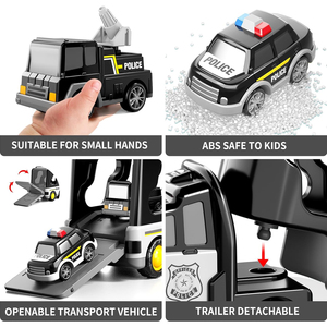 Camión de Policía 5 en 1, Juguetes de Fricción, Vehículo de Juguete, Vehículo de Emergencia, Coche de Policía de Juguete para Niños - Product Image 4