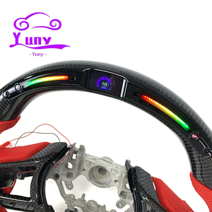 Estilo de carreras para <span class=keywords><strong>Subaru</strong></span>, volante de coches de fibra de carbono LED personalizado para BRZ WRX Forester Panther Outback <span class=keywords><strong>Impreza</strong></span> LEVORG Legacy - Product Image 2