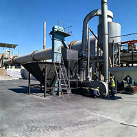 Four rotatif économique de petite taille pour le calcaire et le charbon actif, avec une capacité de traitement quotidienne de 1000 tonnes