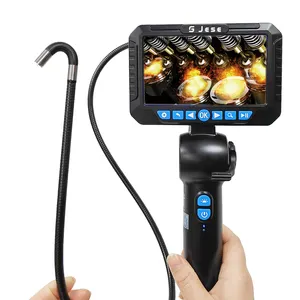 360 Graad 4 Manieren Articuleren Borescope 6Mm Ip67 Auto Endoscoop Inspectie Camera Met 5 Inch Display