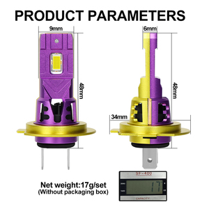 Phares LED <span class=keywords><strong>V4</strong></span> H1 H7 H4 Ampoules de phare LED Focos LED pour Super Blanc pour phare de moto Véhicule Lumières LED Mini lampe - Product Image 5