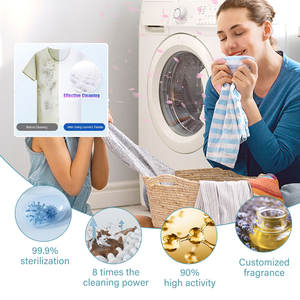 ANN PLATO 6-en-1 400g Capsules de <span class=keywords><strong>lessive</strong></span> liquide jetables écologiques pour vêtements Parfum naturel Élimination puissante des taches Soin des couleurs - Product Image 4