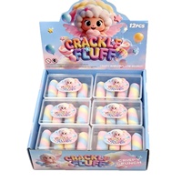 Balles en pâte à modeler colorées en caoutchouc, best-seller, motifs bonbons de coton, chocolat, arc-en-ciel, donuts, macarons, croquants et amusants, 12 couleurs