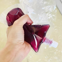 Poches Souples en Plastique Transparent avec Bec Verseur de 200 ml, Jetables, pour Boissons Liquides et Jus