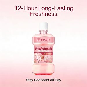 BEAUT4 Frischer Atem Weißer Pfirsich Mundwasser - 12 Stunden Langanhaltende Frische, Fruchtiger Geschmack Mundspülung, Tägliche Mundpflege Mundwasser - Product Image 2
