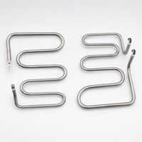 Élément chauffant OEM à six grilles pour machine à croquettes, 750W 850W, en acier inoxydable SS201, serpentin multi-boucles, pour machine à hot-dogs, corn-dogs et gaufres